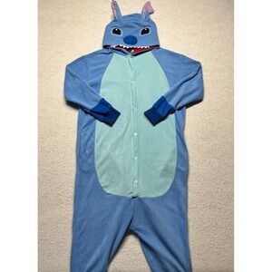Lilo and Stitch Blue‎ Cartoon Sleepwear Pajamas Party Costume Adult S